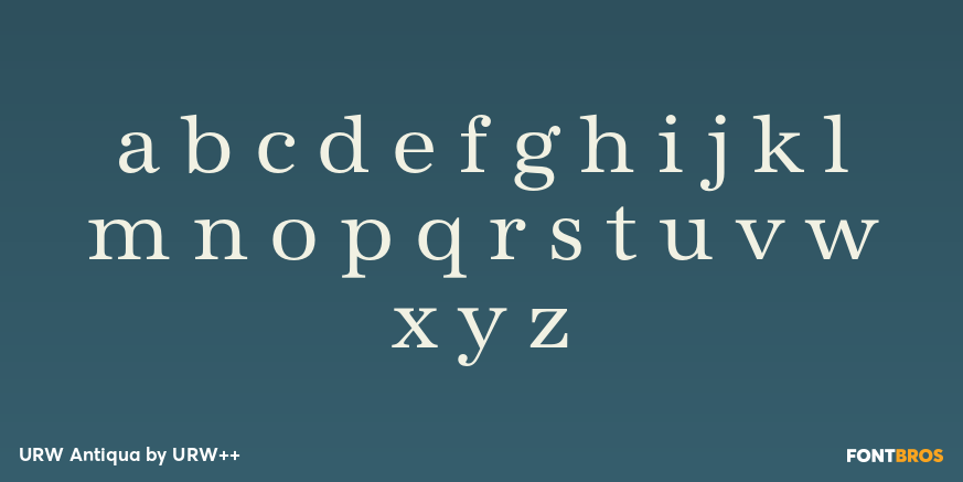 URW Antiqua Font Poster #3