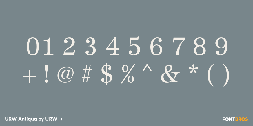 URW Antiqua Font Poster #4