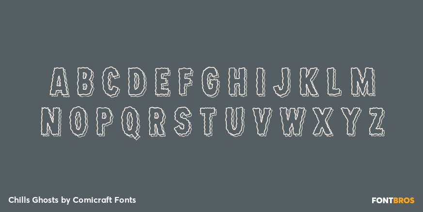 Chills Ghosts Font Poster #3