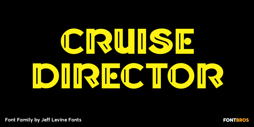 Cruise Director Font Poster
