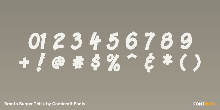 Bronto Burger Thick Font Poster #1