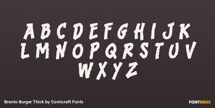 Bronto Burger Thick Font Poster #1