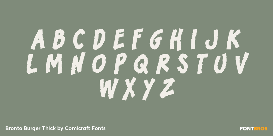 Bronto Burger Thick Font Poster #1