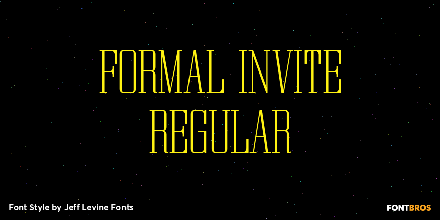 Formal Invite Regular Poster