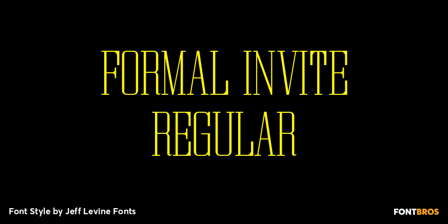 Formal Invite Regular Poster