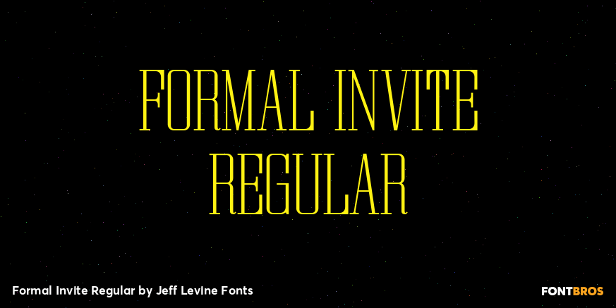 Formal Invite Regular Poster