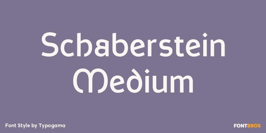 Schaberstein Medium Font Poster #1