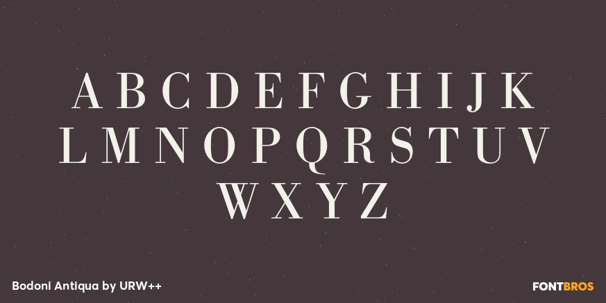 Bodoni Antiqua Font Poster #2