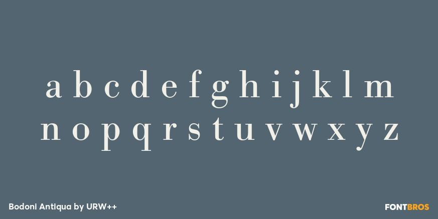 Bodoni Antiqua Font Poster #3