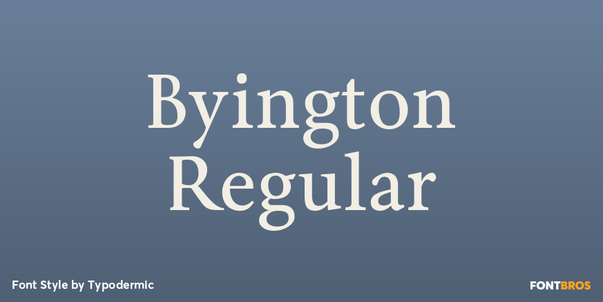 Byington Regular Font Poster #1
