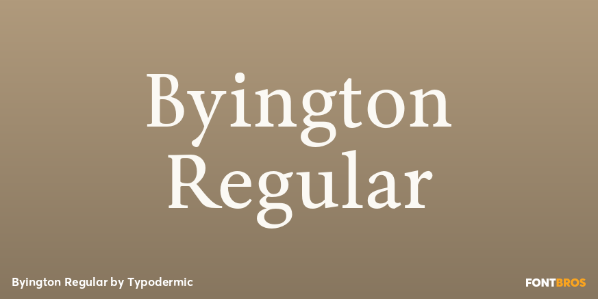 Byington Regular Font Poster #1