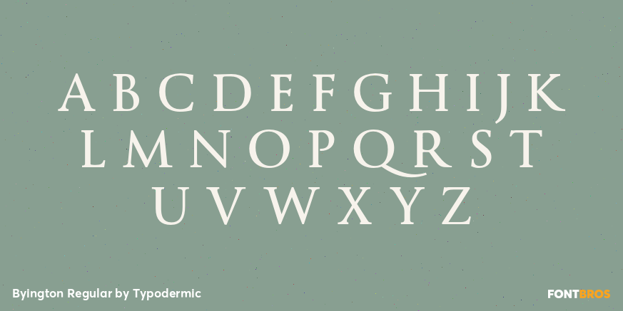 Byington Regular Font Poster #2