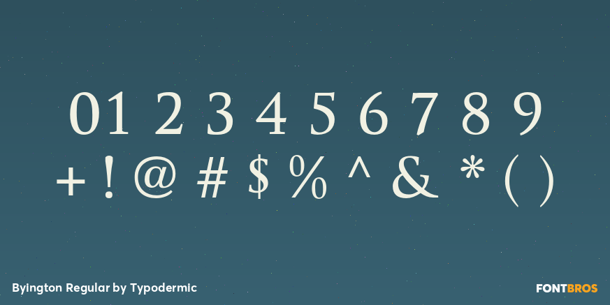 Byington Regular Font Poster #4