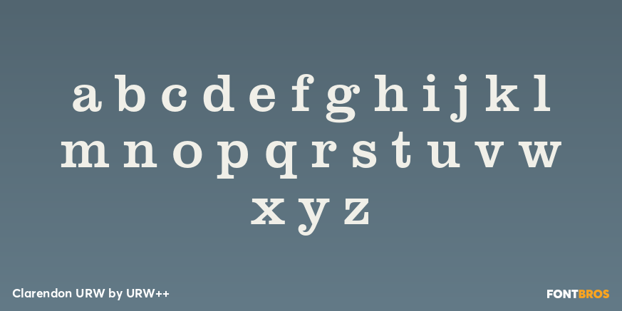 Clarendon URW Font Poster #3