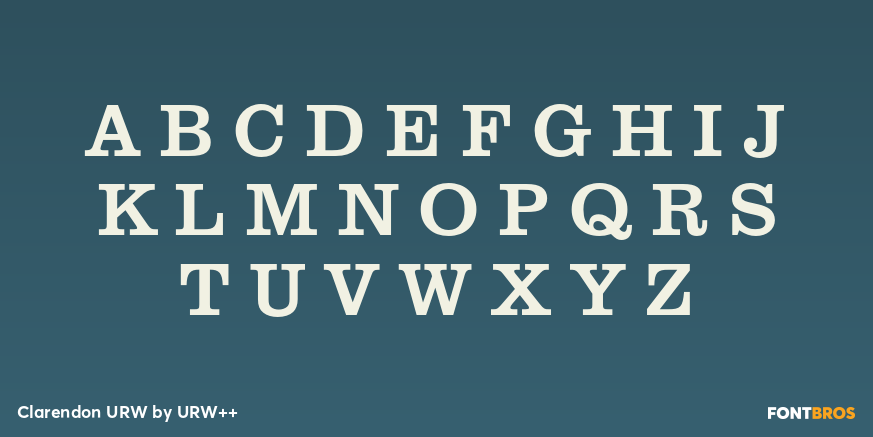 Clarendon URW Font Poster #1