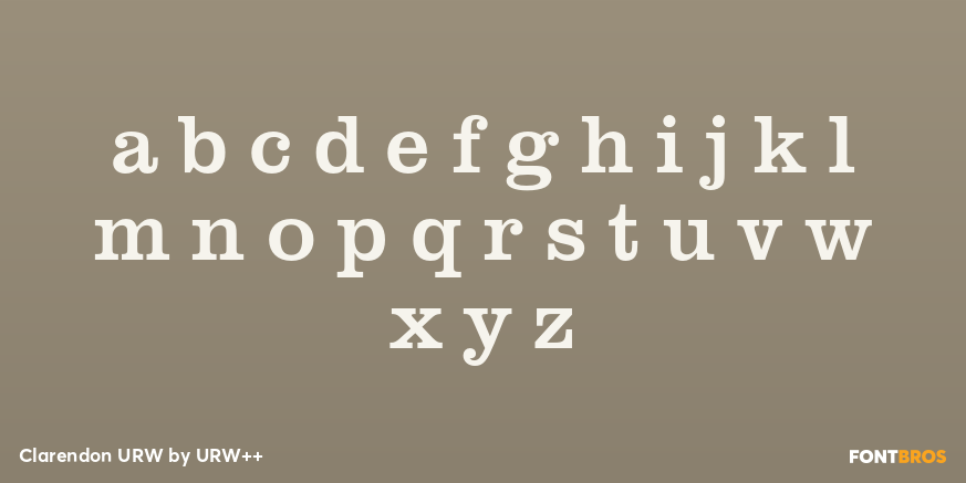 Clarendon URW Font Poster #1
