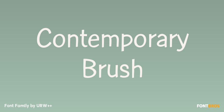 Contemporary Brush Poster