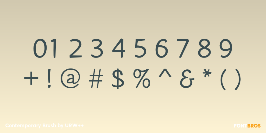 Contemporary Brush Font Poster #1