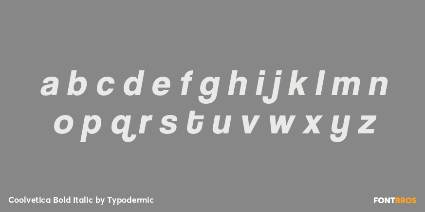 Coolvetica Bold Italic Font Poster #3