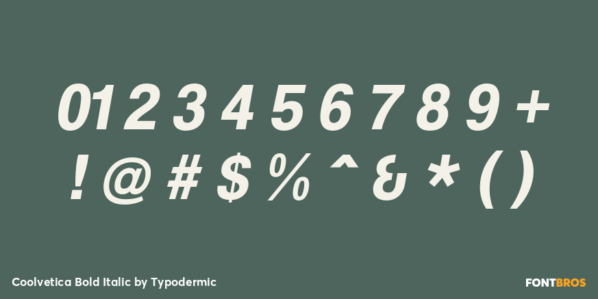 Coolvetica Bold Italic Font Poster #4