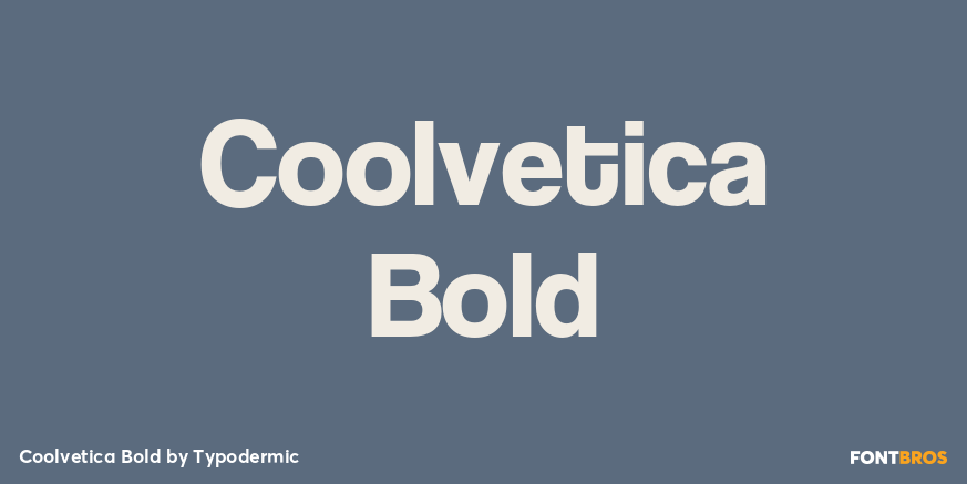 Coolvetica Bold Font Poster #1