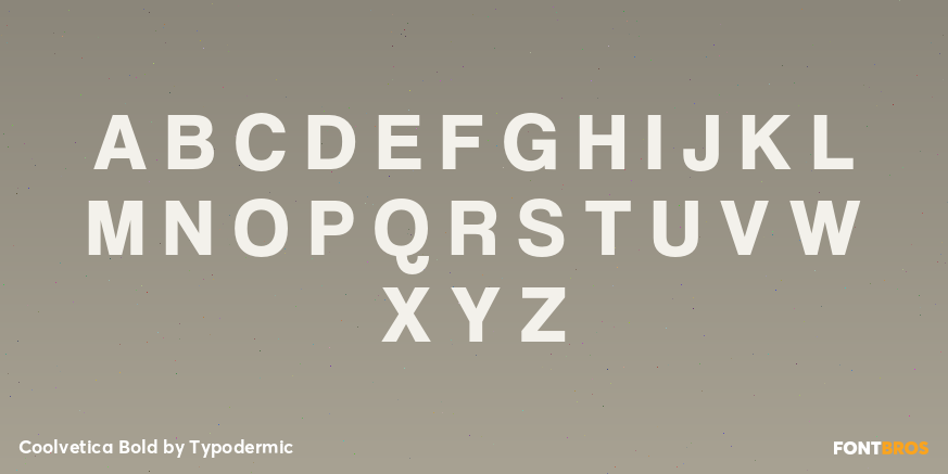 Coolvetica Bold Font Poster #2