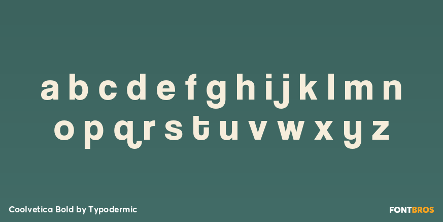 Coolvetica Bold Font Poster #3