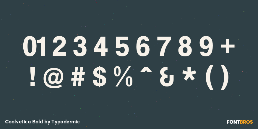 Coolvetica Bold Font Poster #4