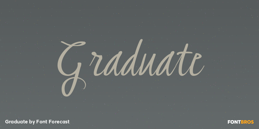 Graduate Font Poster #1