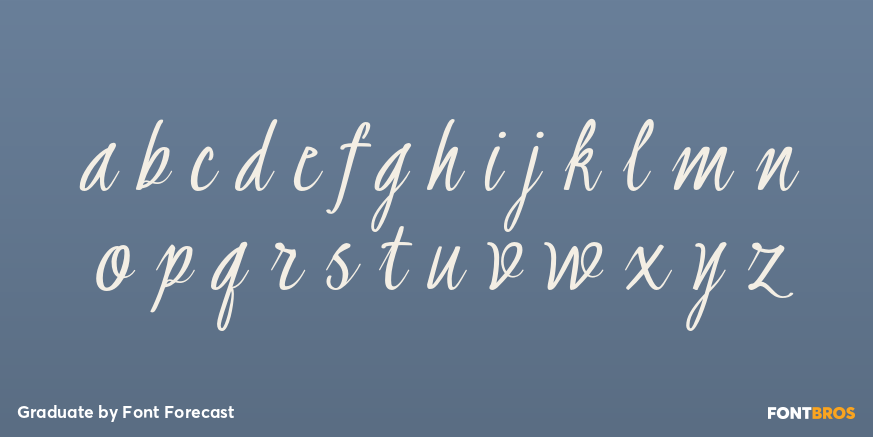 Graduate Font Poster #3