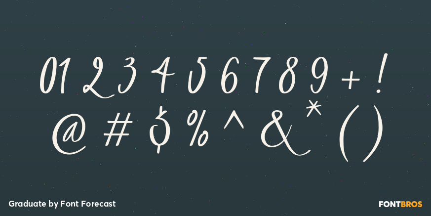 Graduate Font Poster #4