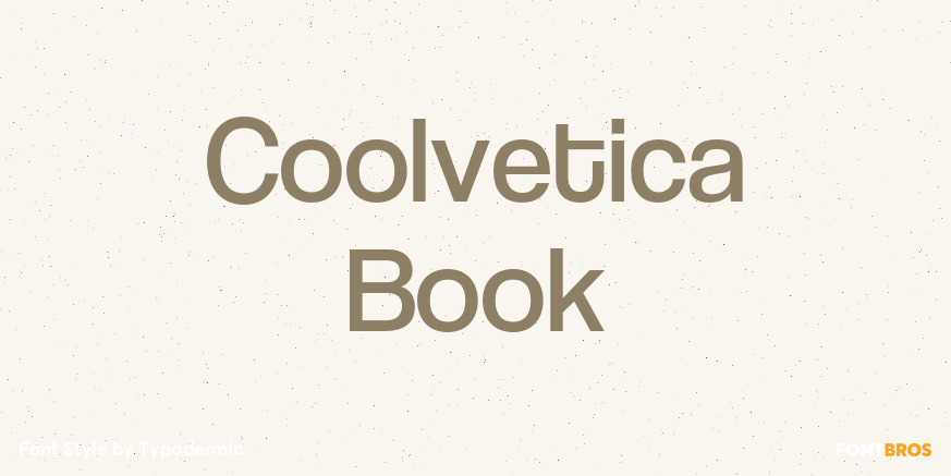 Coolvetica Book Poster