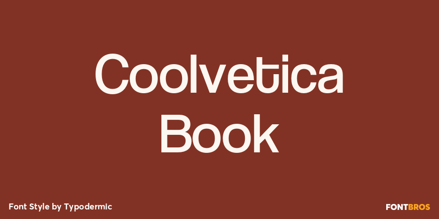 Coolvetica Book Poster