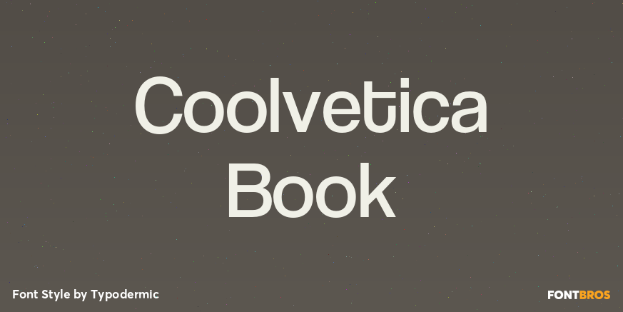 Coolvetica Book Poster