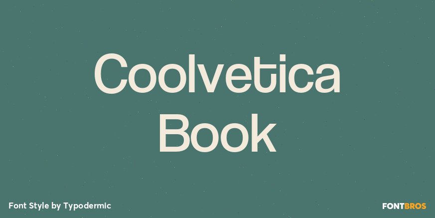 Coolvetica Book Poster