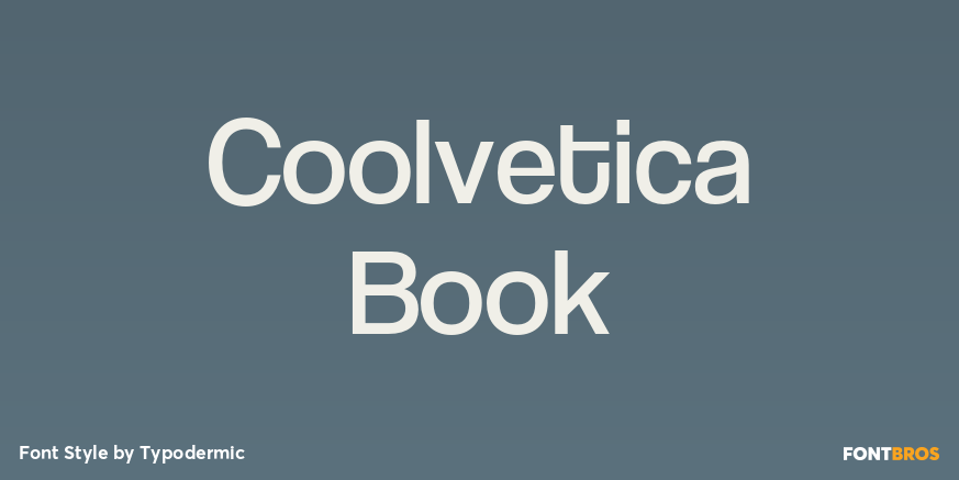 Coolvetica Book Poster