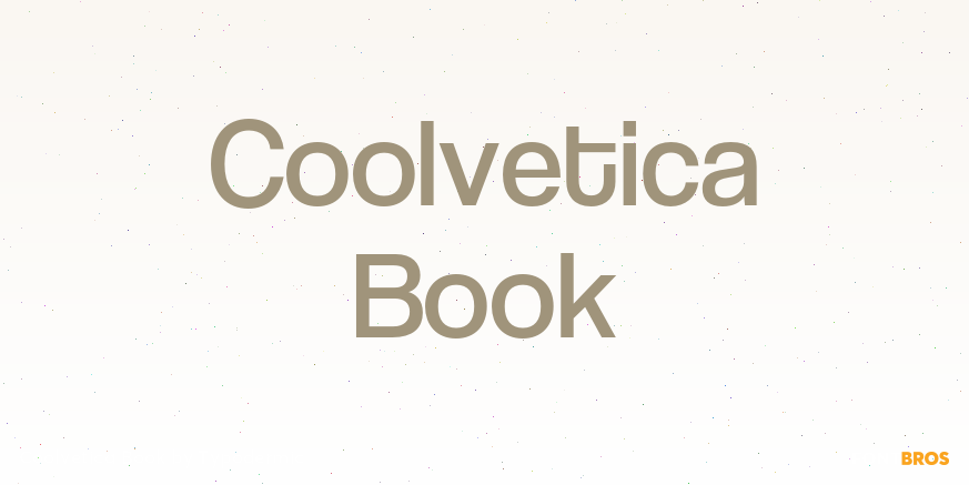 Coolvetica Book Poster