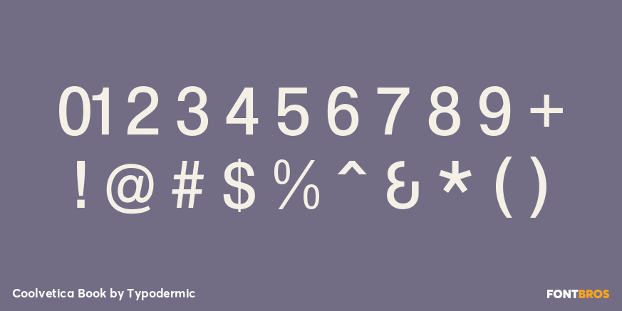 Coolvetica Book Font Poster #4