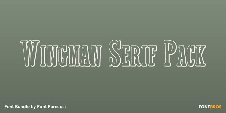 Wingman Serif Pack Font Poster #1