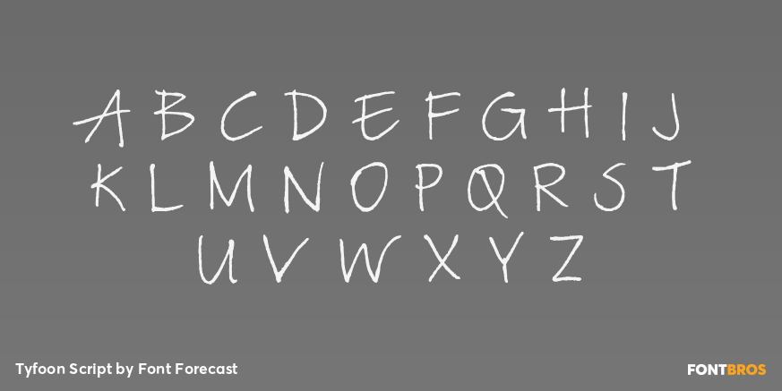 Tyfoon Script Font Poster #1