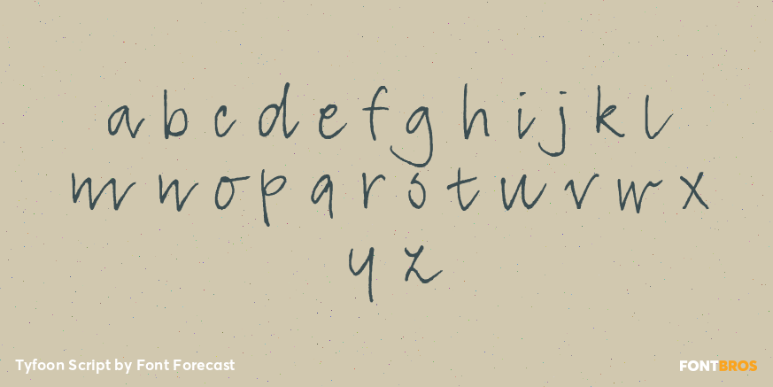 Tyfoon Script Font Poster #1