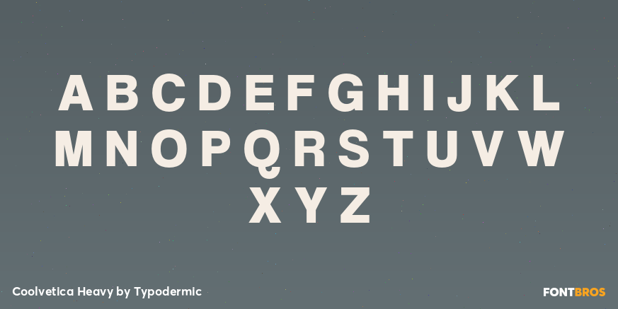 Coolvetica Heavy Font Poster #2