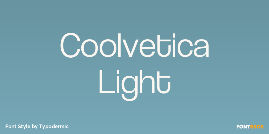 Coolvetica Light Poster
