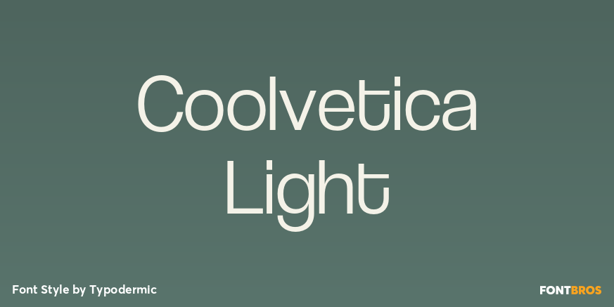 Coolvetica Light Poster