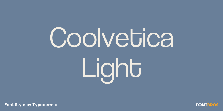 Coolvetica Light Poster