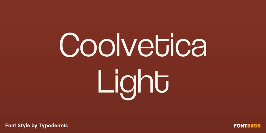 Coolvetica Light Poster