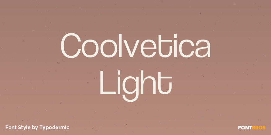 Coolvetica Light Poster