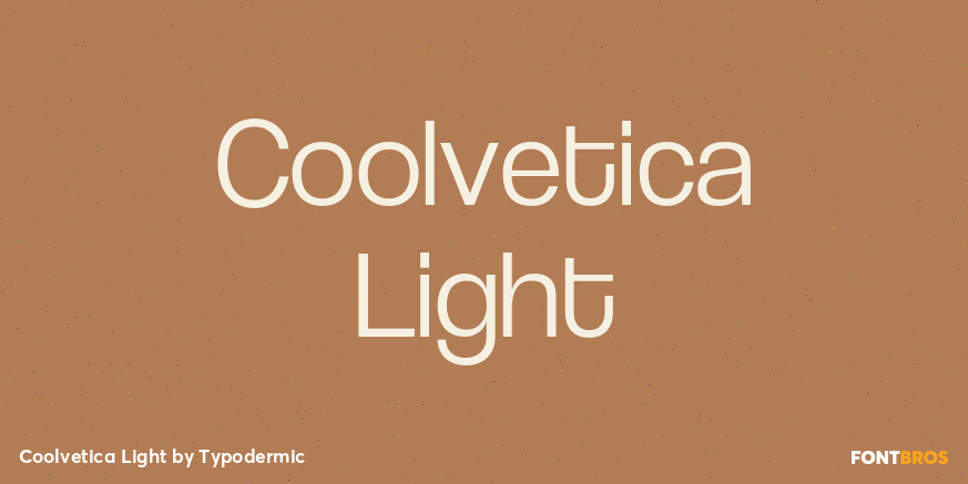 Coolvetica Light Poster