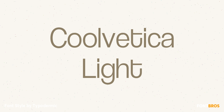 Coolvetica Light Poster