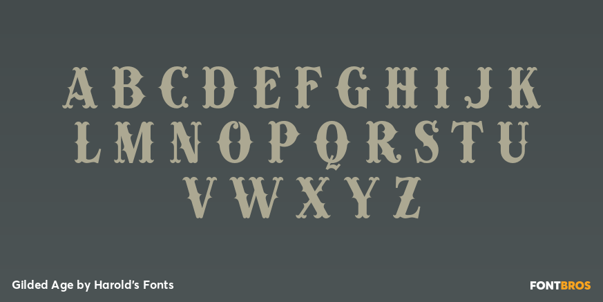 Gilded Age Font Poster #2